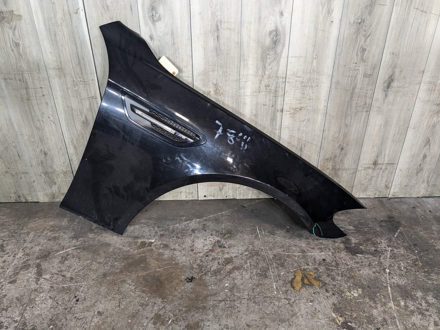 12-16 OEM BMW F10 M5 Front Right Passenger Side Fender Panel Shell Black Black