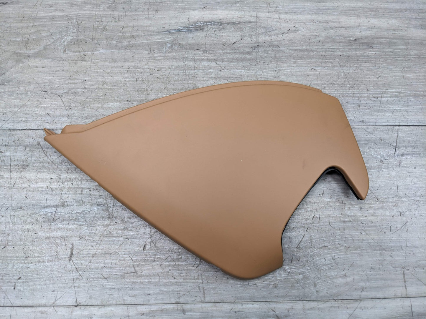 10-16 OEM Porsche Panamera Dashboard Left Driver Side End Cap Trim Cover Beige