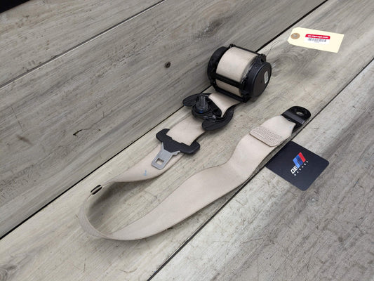 14-18 OEM BMW F15 X5 Rear Left Driver Side Seatbelt Seat Belt Retractor Beige