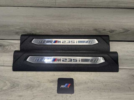 20-24 OEM BMW F44 M235i Front Left Right Door Sill Plate Molding Trim PAIR