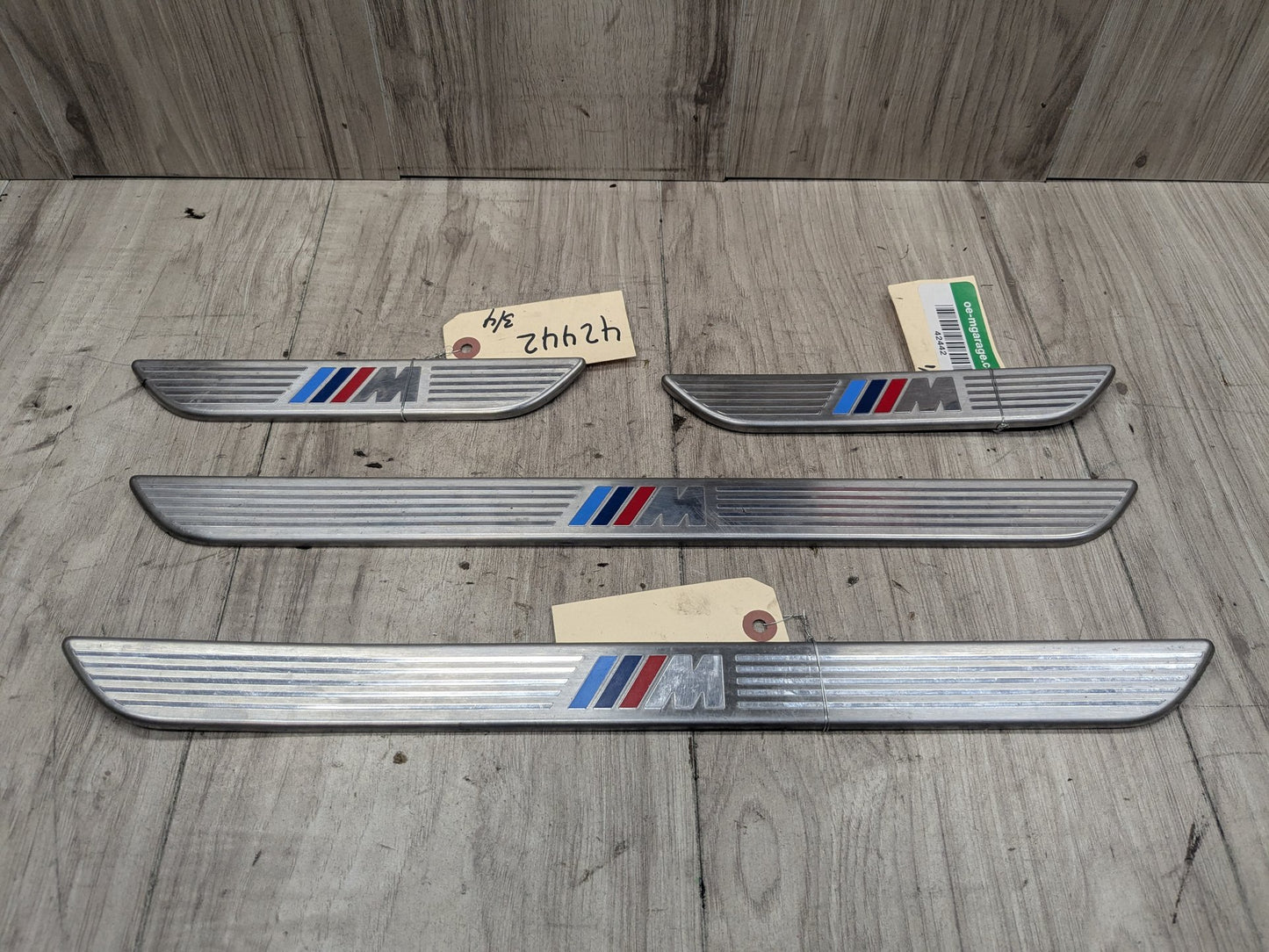 06-14 OEM BMW E70 E71 X5 X6 X5M M Front Rear Door Sill Cover Trim Entrance SET