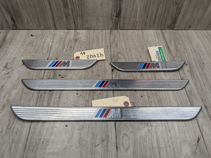 06-14 OEM BMW E70 E71 X5 X6 X5M M Front Rear Door Sill Cover Trim Entrance SET