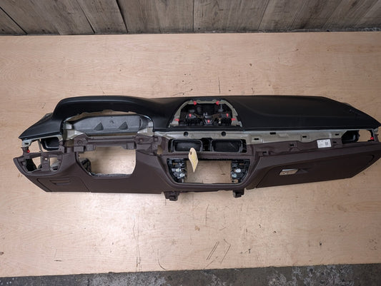17-23 OEM BMW G30 LEATHER Dashboard Dash Board Panel Black w/ HUD