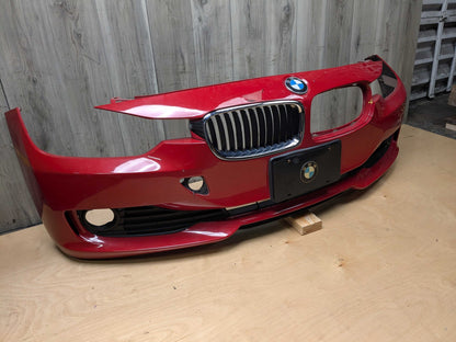 NOTE* 12-15 OEM BMW F30 F31 328 335 BASIS Front Bumper Cover w/ Grilles Red A75 MELBOURNEROT METALLIC (A75)