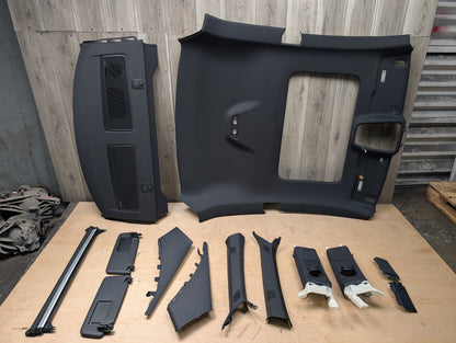 18-24 OEM Audi A5 S5 Interior Upper Left Right Roof Headliner Sun Visors Door Trim SET