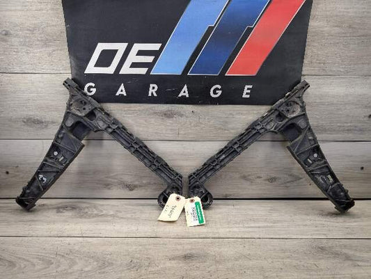 17-19 OEM AUDI A4 B9 S4 Rear Left Right Bumper Guide Mounting Brackets PAIR