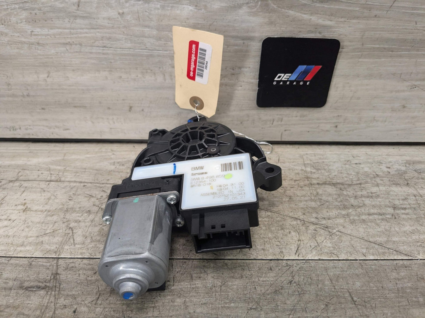 2021 BMW 330i G20 Front Left Driver Door Window Glass Regulator Motor 8498859 OEM BMW G20 G80 330 M340 M3 FRONT Left Driver Side Door Window Regulator Motor