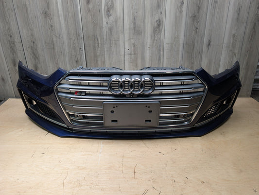 2018-2019 AUDI A5 S5 B9 Front Bumper Cover Assembly Blue OEM S-LINE 2D/ X5H
