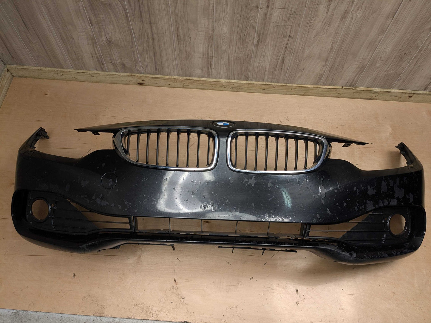NOTE* OEM BMW F32 F33 F36 428 430 435 440 Front Bumper Cover w Grilles Black 475 BLACK SAPPHIRE METALLIC (475)