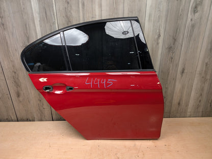 OEM BMW F30 F80 328 330 335 340 M3 Rear Right Passenger Door Shell Panel Red MELBOURNEROT METALLIC (A75)