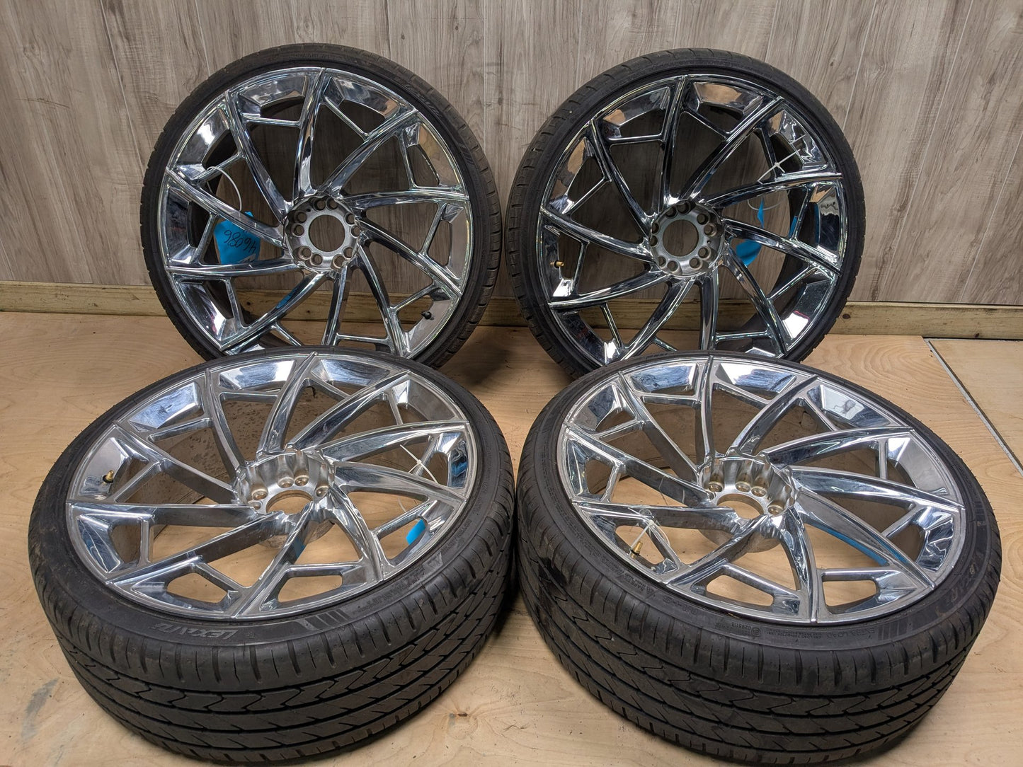 07-13 2CRAVE BMW E70 X5 Wheels Rims NO.36 22x9.0J ET:38 Chrome Finish SET