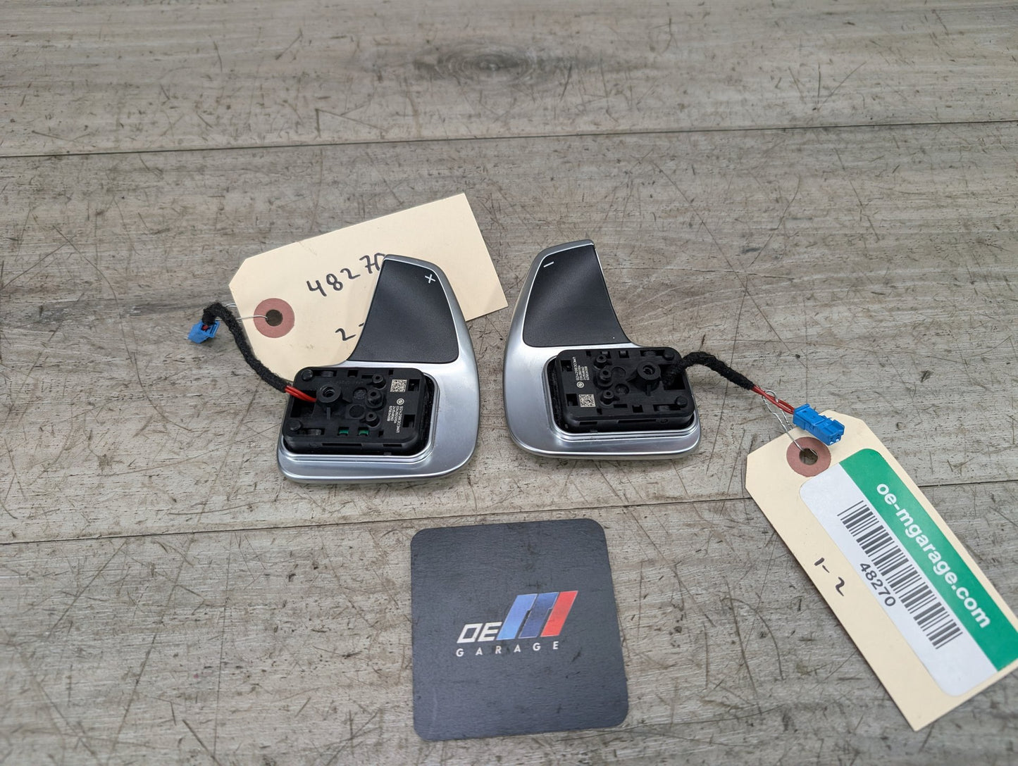 OEM BMW F15 F25 F30 F32 F33 F36 F48 X1 X3 X5 AT Paddle Shifter Plus Minus PAIR