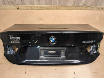 14-20 OEM BMW F32 428 430 435 440 Rear Trunk Lid Panel Deck Shell Black 475 BLACK SAPPHIRE METALLIC (475)
