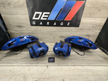 20-24 OEM BMW F97 F98 X3M X4M Front Rear Left Right Brake Calipers Brembo Blue