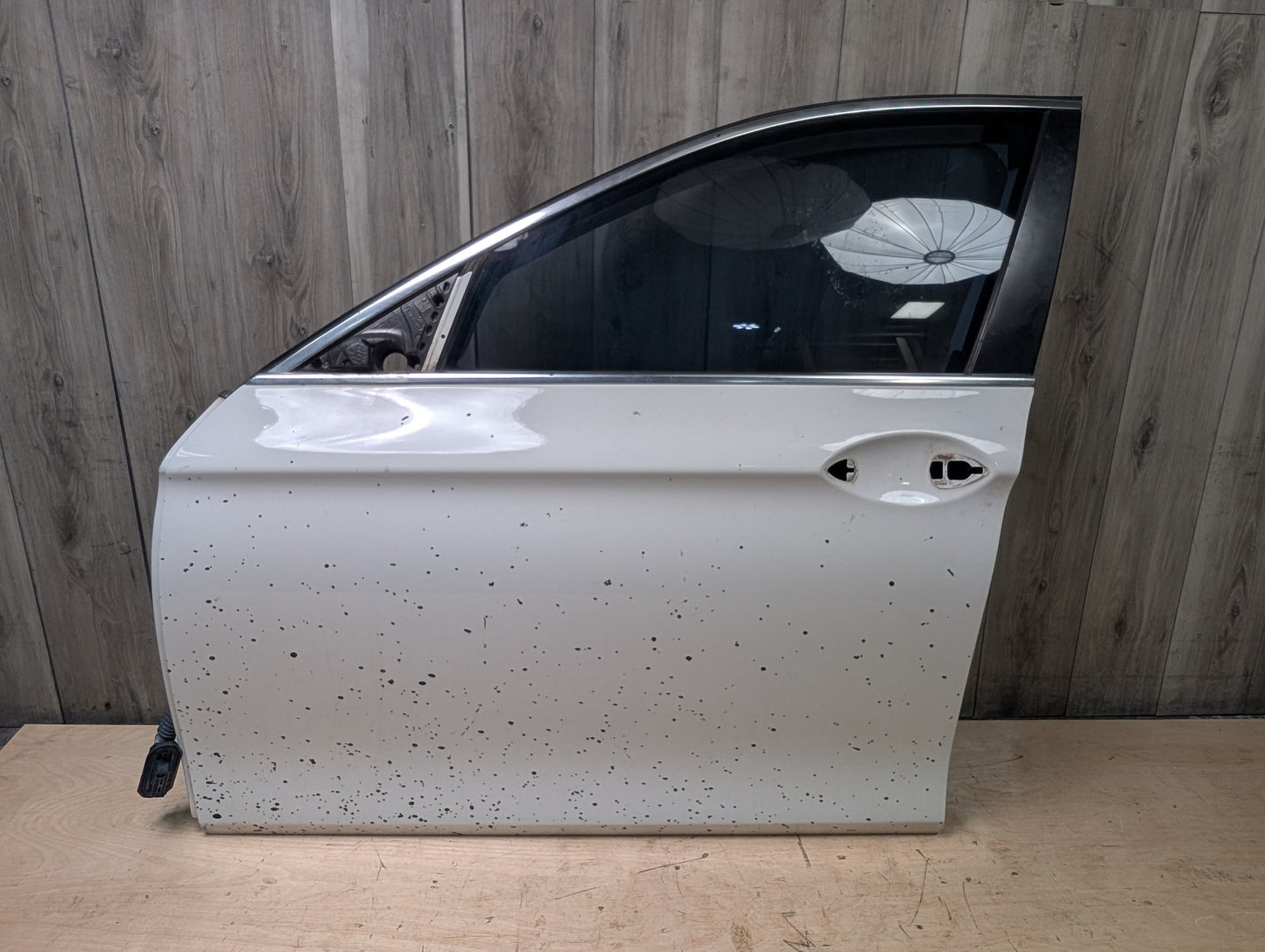 *11-16 OEM BMW F10 528 535 Sedan Front Left Driver Door Shell Panel White White 300