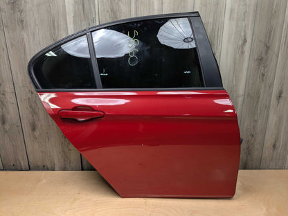 OEM BMW F30 F80 328 330 335 340 M3 Rear Right Passenger Door Shell Panel Red MELBOURNEROT METALLIC (A75)