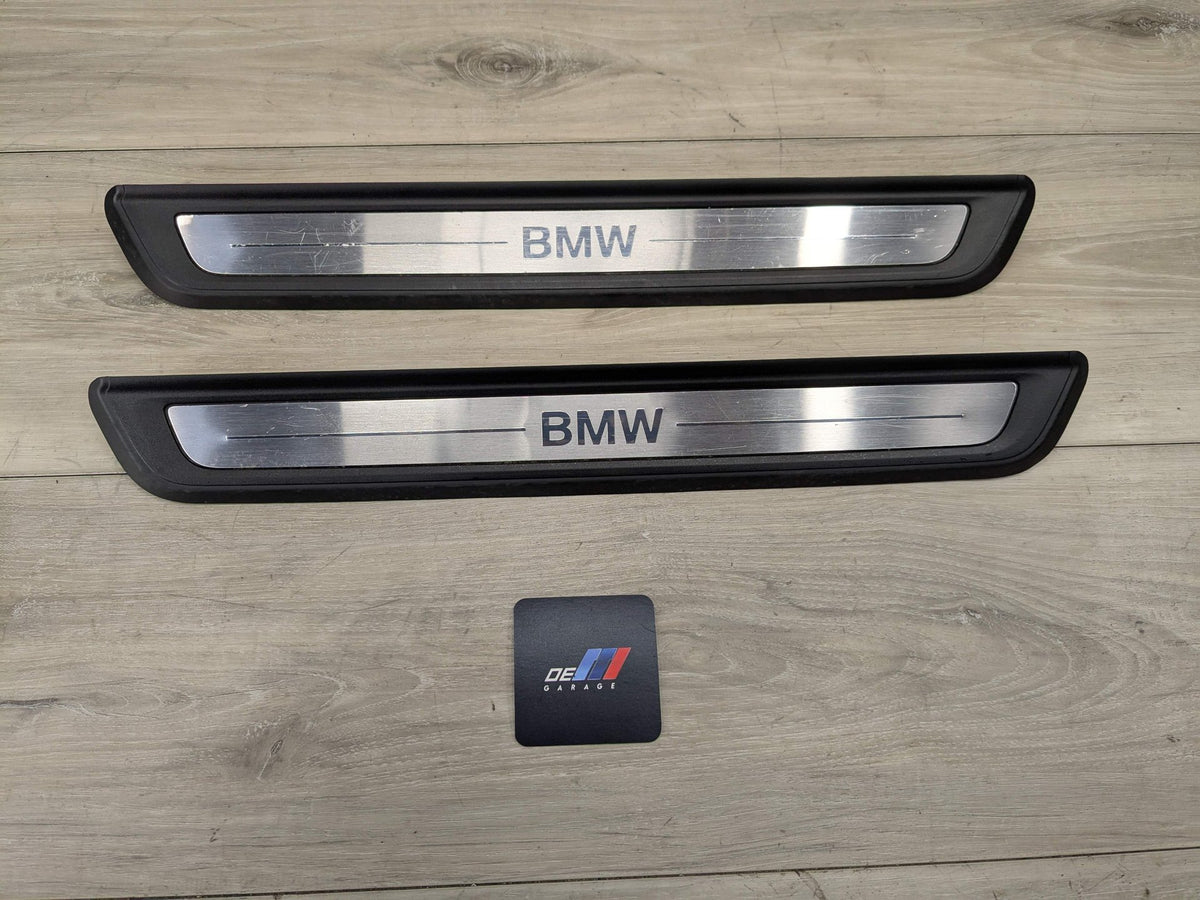 NOTE* 19-24 OEM BMW G20 330 Front Left Right Door Sills Cover Scuff Plates PAIR