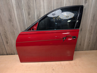 OEM BMW F30 F80 328 330 335 340 M3 Front Left Driver Door Shell Panel Red A75 MELBOURNEROT METALLIC (A75)