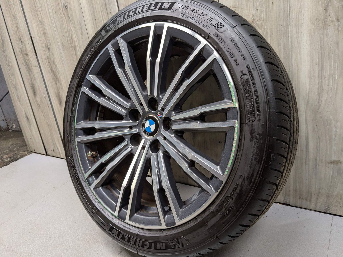 *19-24 OEM BMW G20 330 M340 Front Rim Wheel 18x7.5 ET25 Double Spoke Style 790M