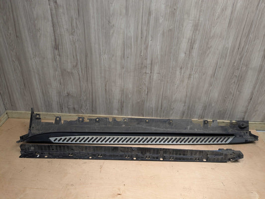 OEM BMW F15 X5 Right Passenger Running Step Board Side Skirt Panel w Bracket