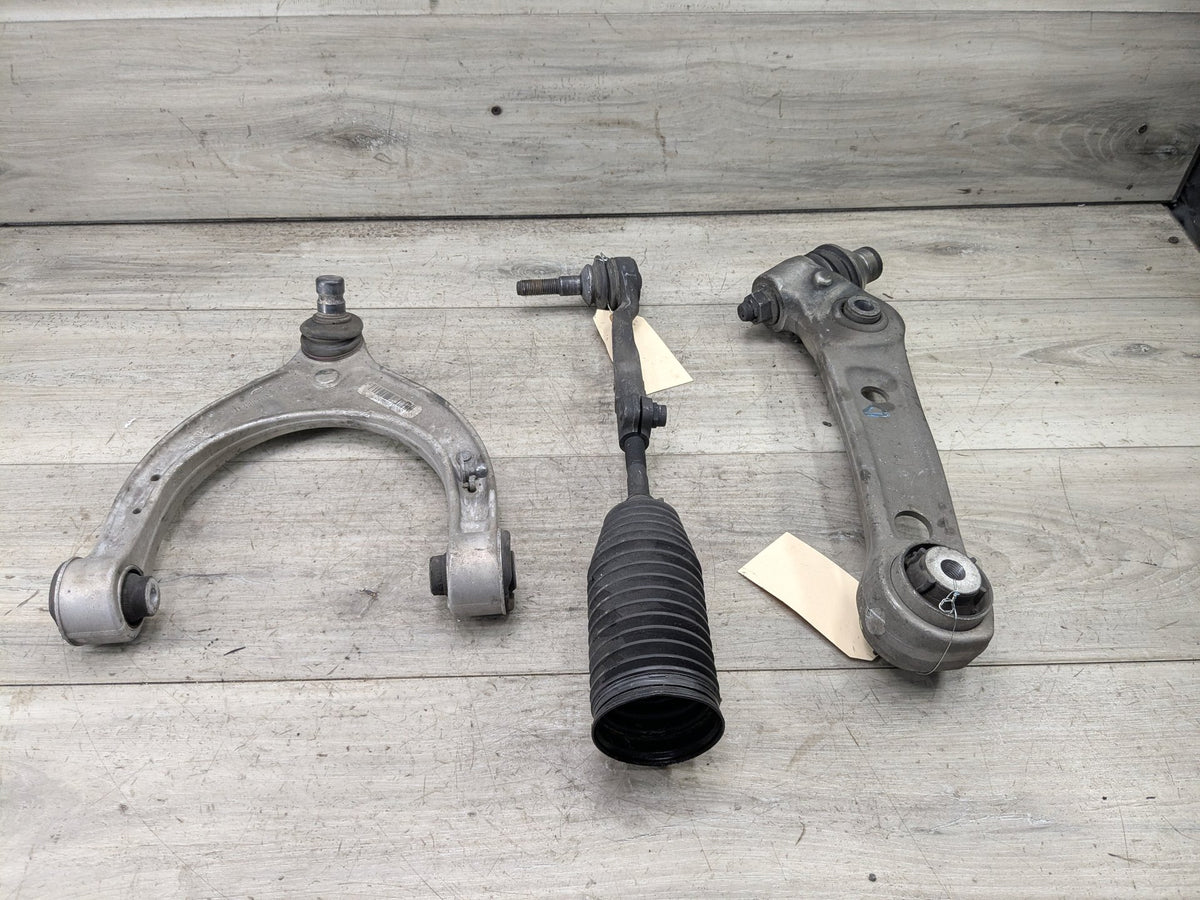 2017-2023 BMW M550i G30 Front Left Driver Control Arms SET 6861185 18-23 OEM BMW G30 M550 AWD Front Left Driver Upper Lower Control Arm SET