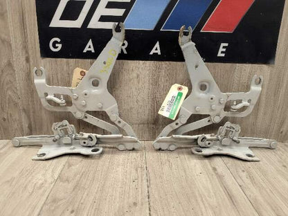 OEM BMW F15 F16 F85 F86 X5 X6 Left Right Hood Hinge Support Bracket SET White