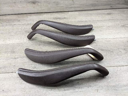 17-20 OEM BMW G30  Interior Front Rear Left Right Door Pull Trim Armrests Brown Leather SET