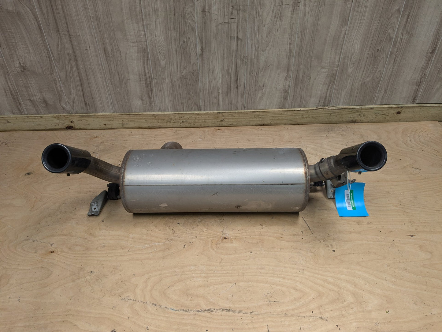 14-17 OEM BMW F22 F23 M235 Engine N55 Dual Exhaust Pipe Muffler w Black Tips