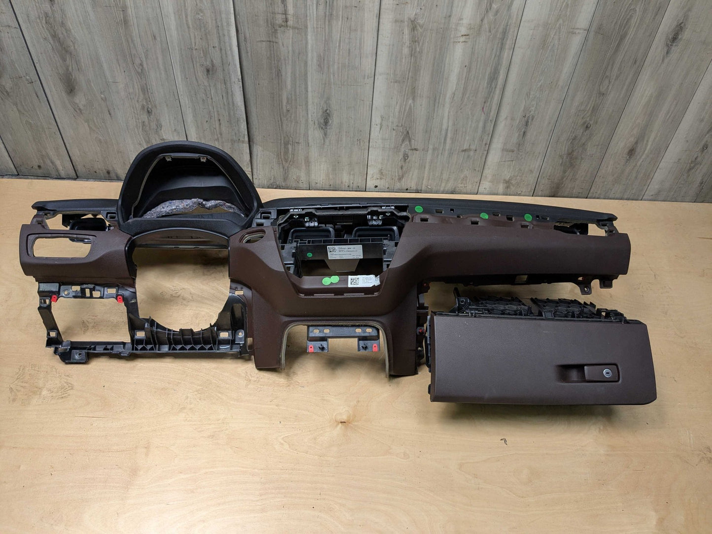 16-19 OEM BMW F48 X1 28i 28iX Dashboard Cover Trim Dash Panel BLACK/BROWN