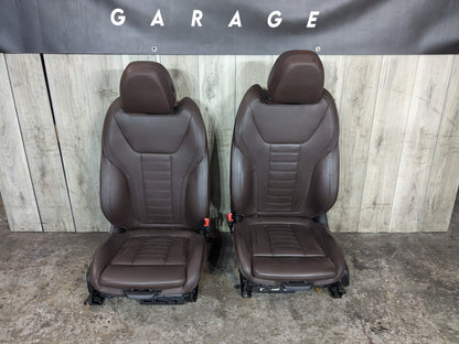 2019 BMW X3 G01 Front Left Driver Right Passenger Seat Assemblys SET Brown