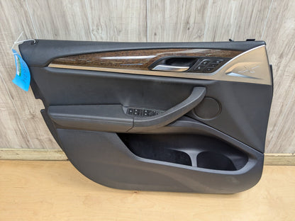 2019 BMW X3 G01 Front Left Driver Interior Door Panel Card 7410281 18-23 OEM BMW G01 X3 FRONT LEFT DRIVER Side Door Panel Card Trim Cover Black OEM