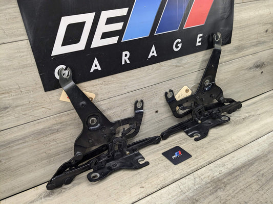 14-19 OEM BMW F15 F16 X5 X6 Left Right Hood Hinge Support Bracket Brace PAIR