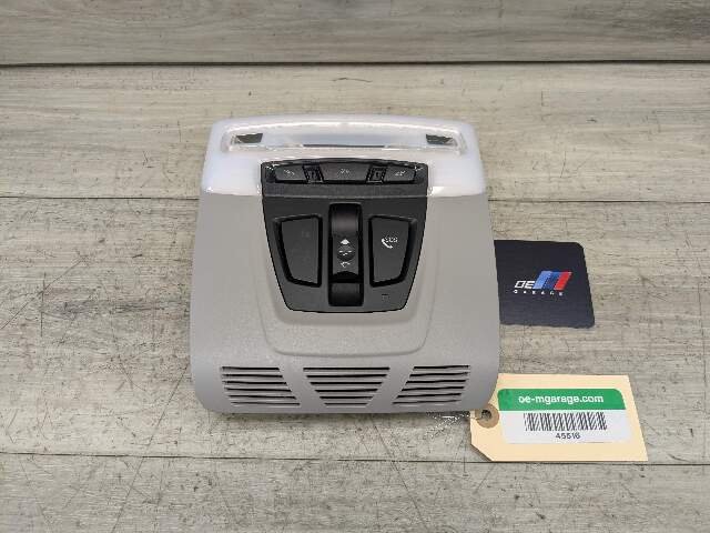 OEM BMW F15 F16 F39 F85 F86 X5 X6 Headliner Roof Console Dome Light Switch Gray