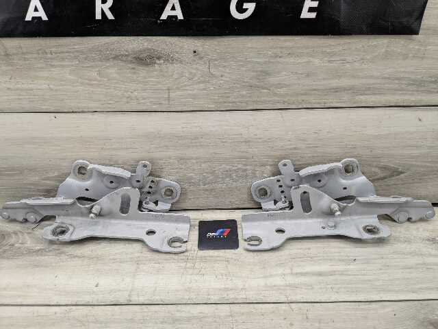 OEM BMW F22 F23 F30 F32 F33 F36 F80 F82 F83 Left Right Hood Hinges PAIR Silver