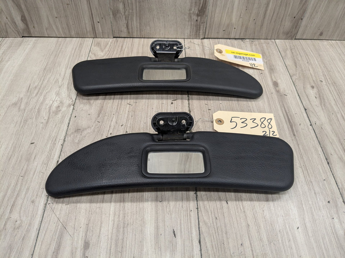 OEM BMW E36 Z3 Left Right Driver Passenger Side Interior Sun visor PAIR Black