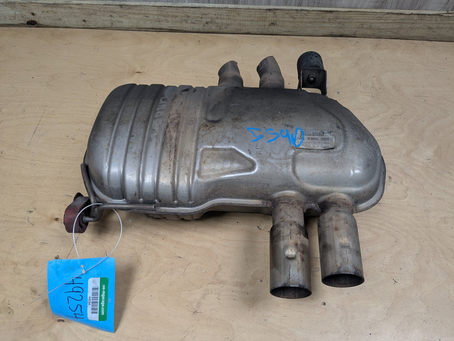 06-08 OEM BMW E85 E86 Z4 Engine N52 Rear Exhaust Flap Muffler Silencer