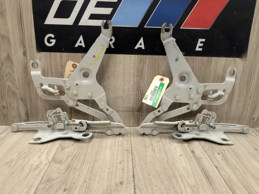 OEM BMW F15 F16 F85 F86 X5 X6 Left Right Hood Hinge Support Bracket SET White