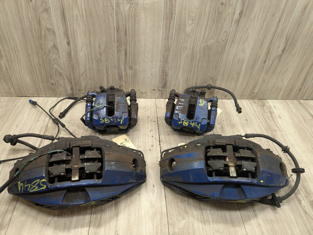 OEM BMW G30 530 540 M550 Front Rear Left Right Brake Calipers Brembo SET Blue