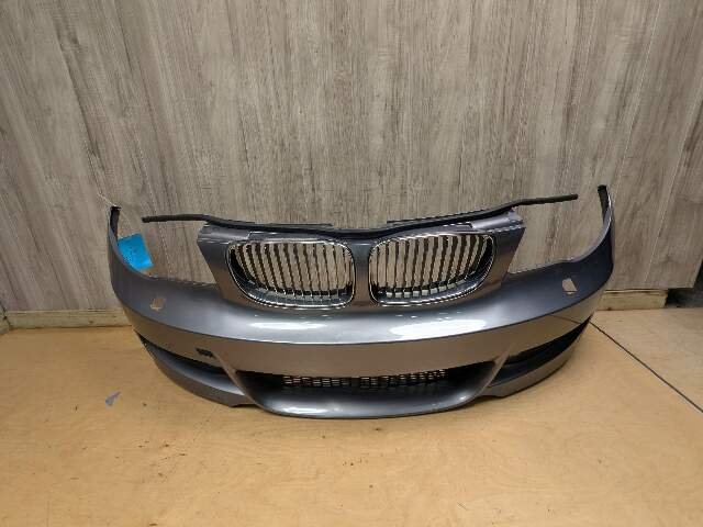 08-13 OEM BMW E82 E88 135 M SPORT Front Bumper Cover w/ Grilles Gray A52