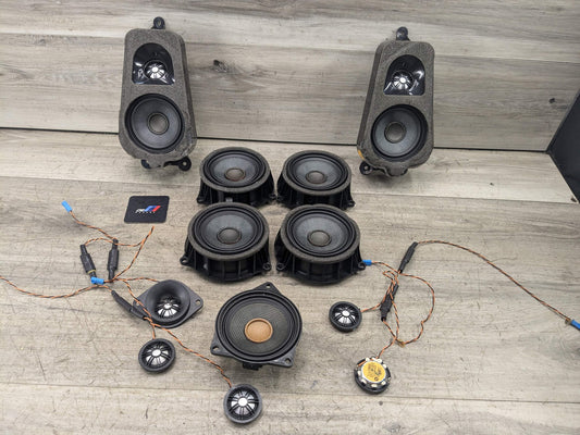 14-19 OEM BMW F15 F16 F85 F86 X5 X6 Stereo Audio Speakers Top Harman Kardon SET