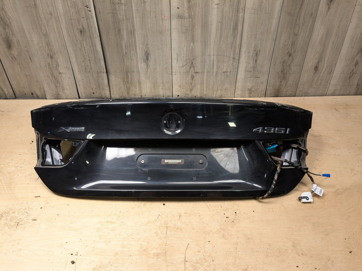 14-20 OEM BMW F32 428 430 435 440 Rear Trunk Lid Panel Deck Shell Black 475 BLACK SAPPHIRE METALLIC (475)