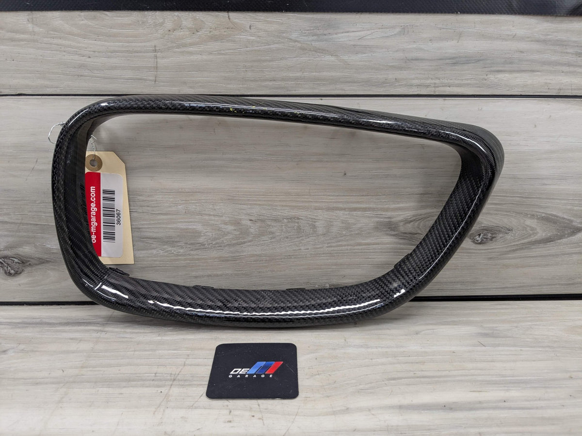 15-20 OEM BMW F87 M2 Left Driver Side Carbon Fiber Overlay Upper Kidney Grille
