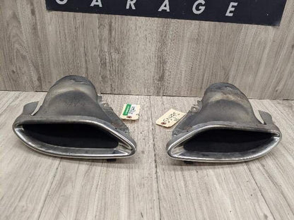10-16 OEM Mercedes W212 E350 E550 Rear Left Right Side Exhaust Muffler Tips PAIR