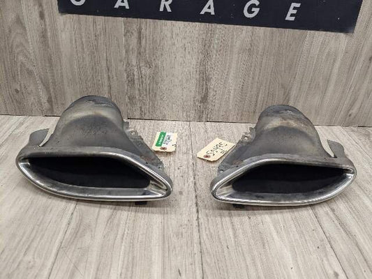 10-16 OEM Mercedes W212 E350 E550 Rear Left Right Side Exhaust Muffler Tips PAIR