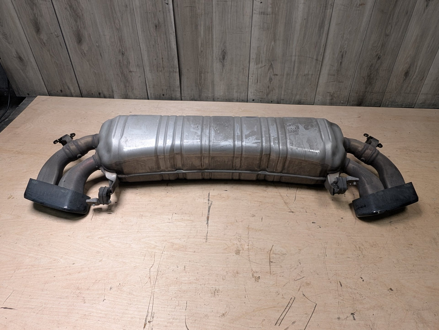 16-19 OEM BMW G11 G12 750i 750iX Engine N63R Rear Exhaust Pipe Muffler M SPORT