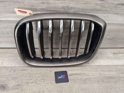 OEM BMW G01 G02 X3 X4 M40 Front Left Driver Upper Bumper Kidney Grill Chrome