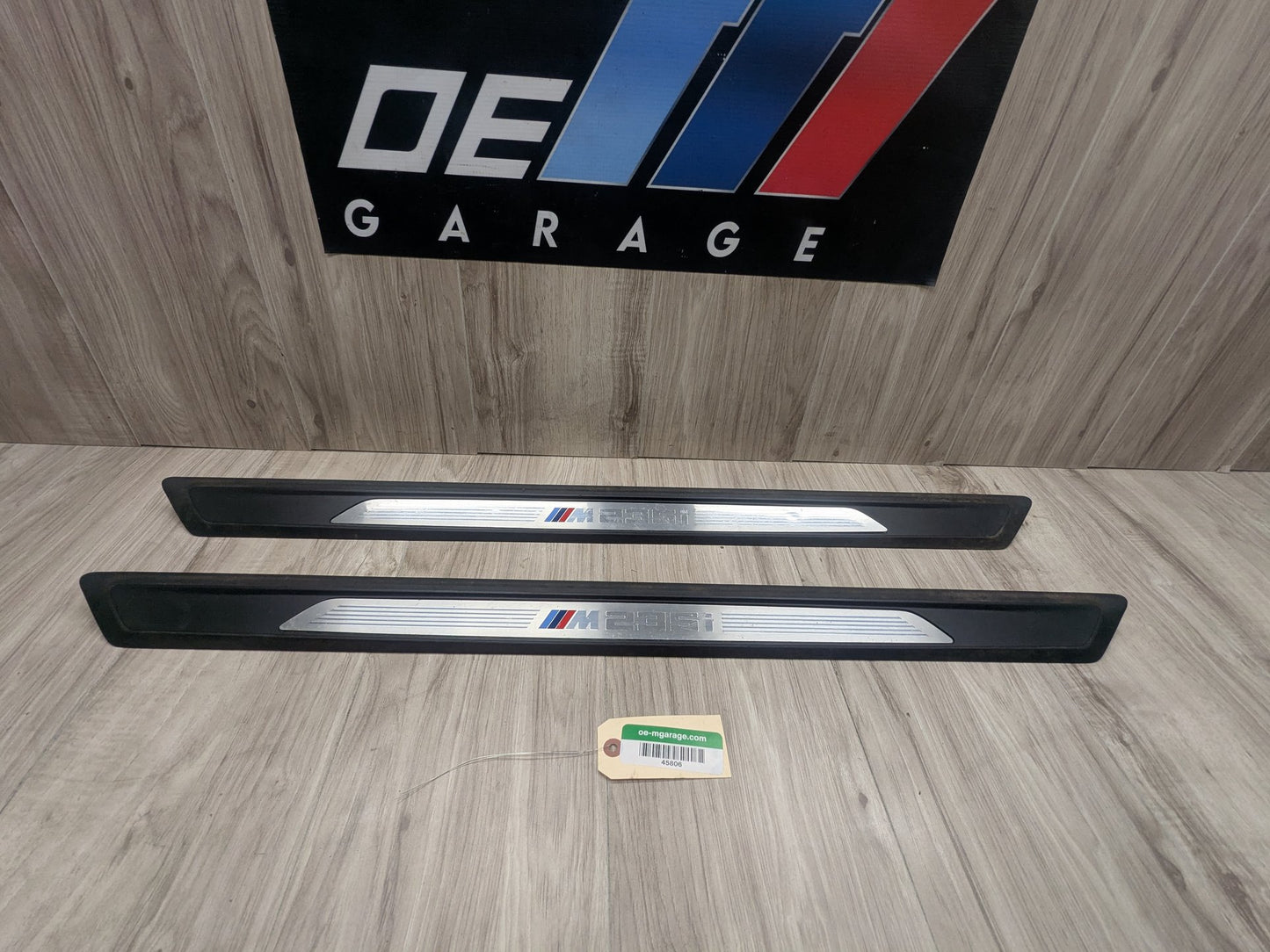 16-20 OEM BMW F22 F87 M2 Front Left Right Door Sills Scuff Plate Trim M SPORT