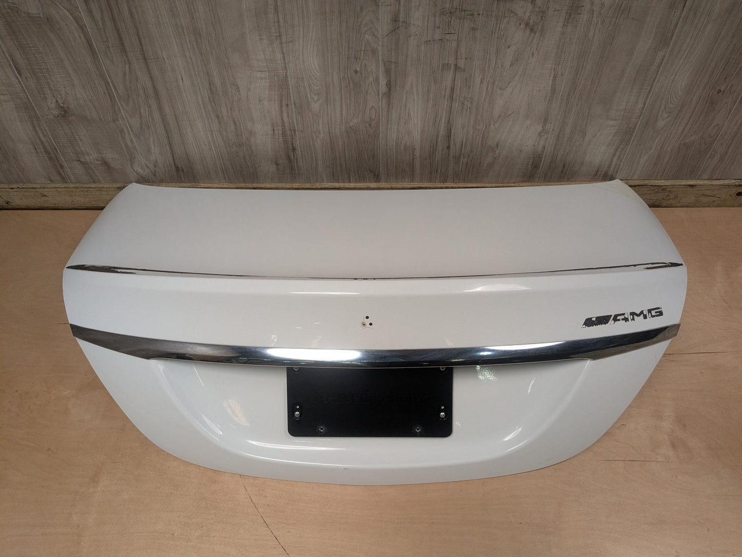 OEM MERCEDES W205 C300 C400 C43 C63 Rear Trunk Lid Panel Deck Shell White 149 149 (Polar white- Standard finish)