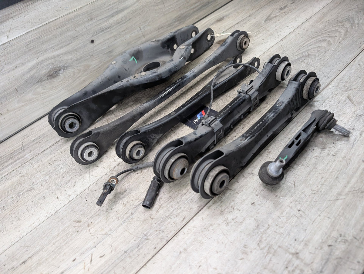 2014 BMW 428i F32 Rear Left Driver Control Arms SET 6792535 OEM BMW F22 F23 F30 F32 F33 F36 Rear Left Driver Upper Lower Control Arm SET
