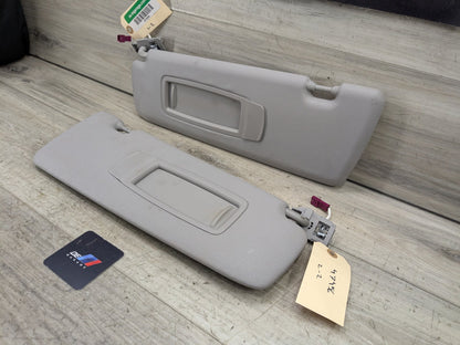 14-18 OEM BMW F15 F85 X5 X5M Left Right Interior Sun Visor Leather PAIR